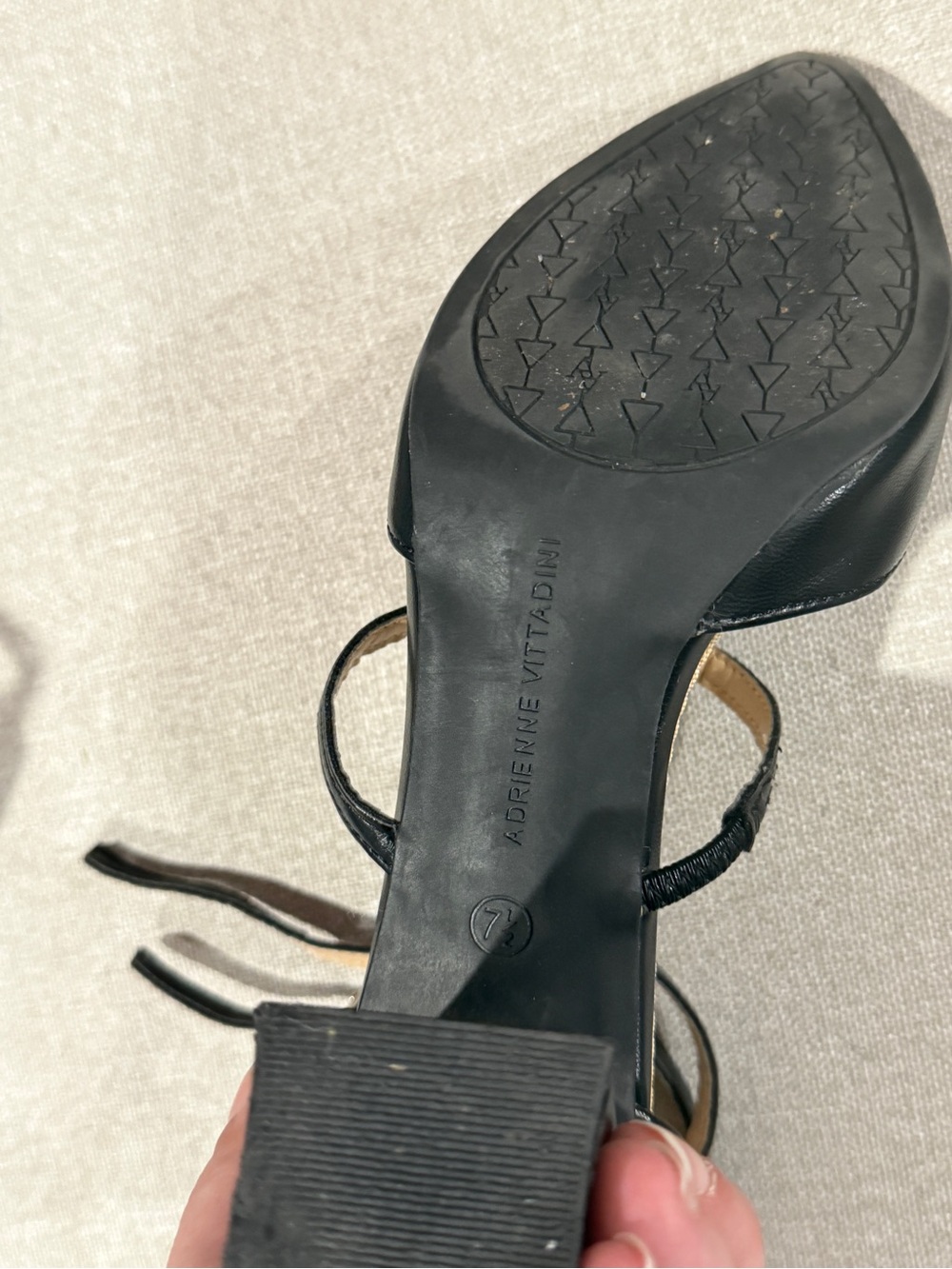 Black Pointed Toe Strappy Women's Heels - Picture 2 of 6
